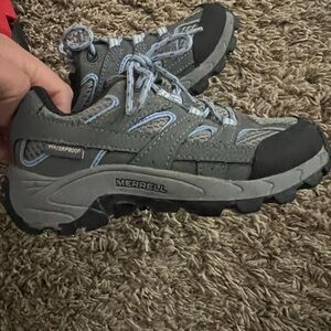 Merrell Kids' Gray and Black Waterproof Sneakers